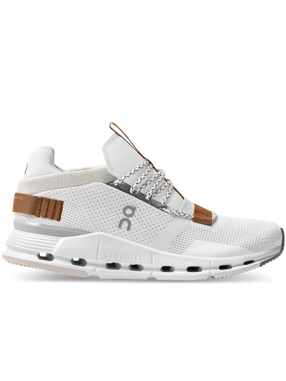On Running CloudTec Sneakers in Light Gray and Tan Accents Size 8